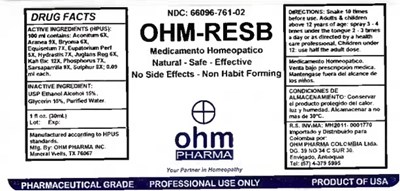 Ohm-resb 1 Oz Bottle Label (Ohm Resb 1 Oz Bottle Label)